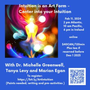 Intuition is an Art Form: Center your Intuition @ Zoom Online